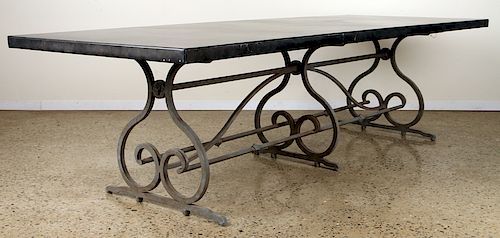 METAL DINING TABLE SCROLL SUPPORTS