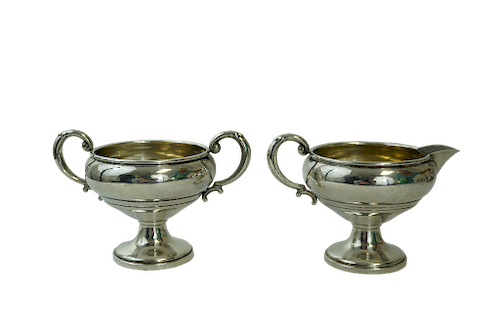 Mueck-Carey Co. Sterling Silver Creamer and Sugar Set