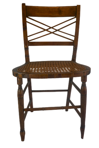 Mahogany Cane Chair