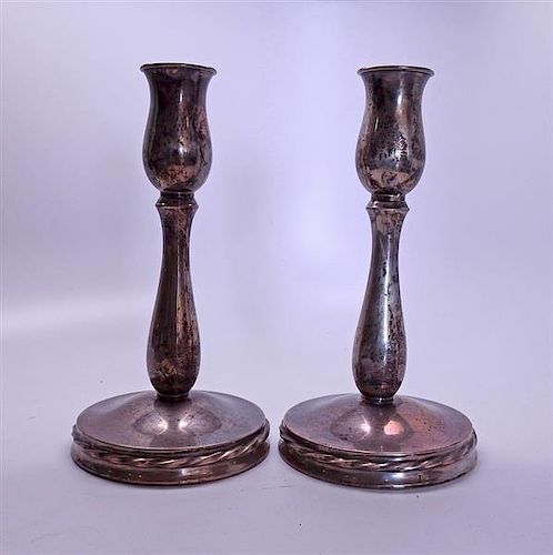Towle Weighted Sterling Candle Stick Set