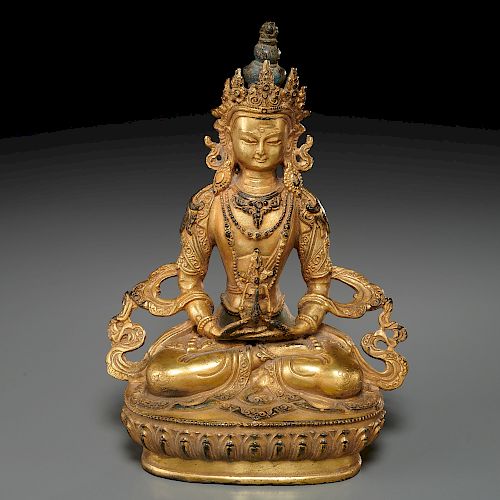 Himalayan gilt bronze Buddha