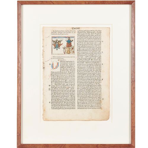 Illuminated Bohemian Bible page, 1506