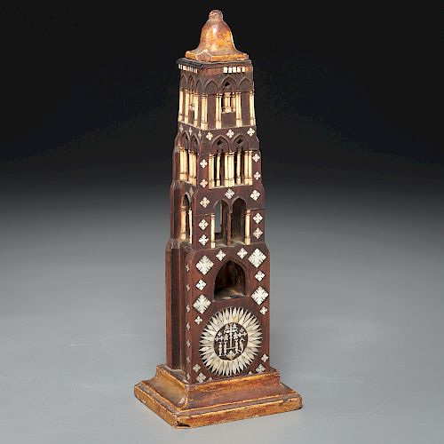 Antique architectural model of a Turkish tower