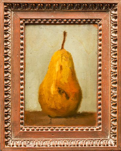 Robert Kulicke "Still Life with Pear" Oil on Board