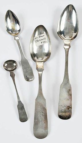 21 Maryland Coin Silver Spoons