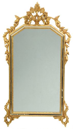 Italian Neoclassical Style Gilt Pentagonal Mirror