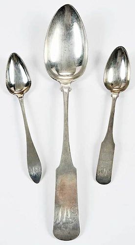 Delaware Coin Silver Spoons, Approx. 14 Pieces