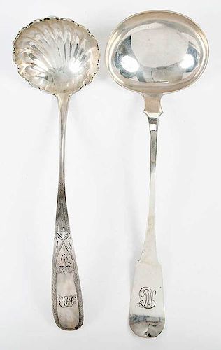 Two Baltimore Coin Silver Ladles