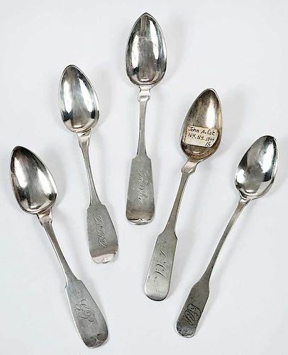 Coin Silver Spoons, Approx. 75 Pieces