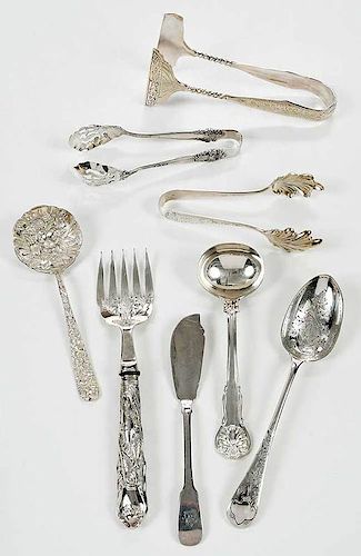 Sixteen Silver Serving Pieces