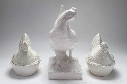 Chicken Form Tureens & Decorative Hen Porcelain 3