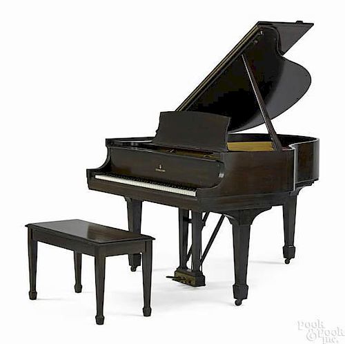 Steinway & Sons baby grand piano, ca. 1936, serial #284593.