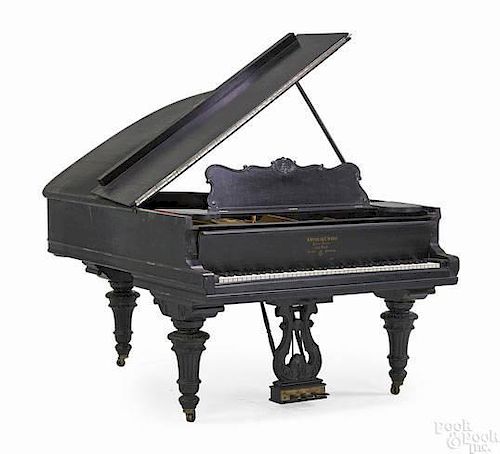 Steinway & Sons baby grand piano, ca. 1900, serial #97374.