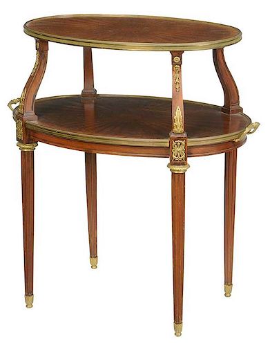 Louis XVI Style Ormolu Mounted Cabaret Table