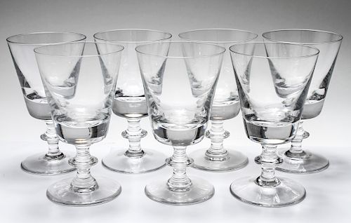 Val Saint Lambert Crystal Water Glasses Set of 7