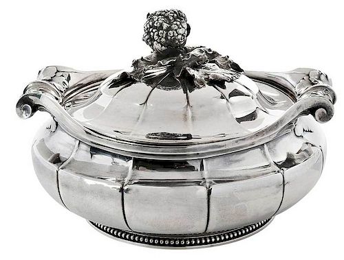 French Silver Covered Entree