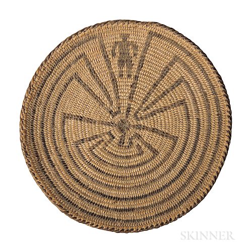 Miniature Southwest Coiled Basketry Tray