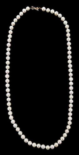 14kt. Gold Pearl Necklace
