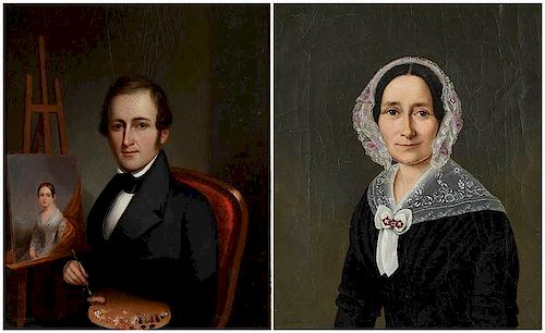 Two Portrait Miniature Paintings