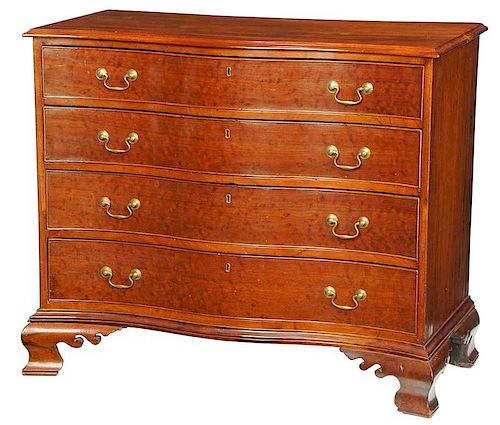 Connecticut Chippendale Mahogany Chest