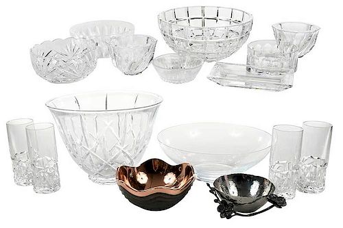 Assorted Tableware, Tiffany, Baccarat, Yeoward