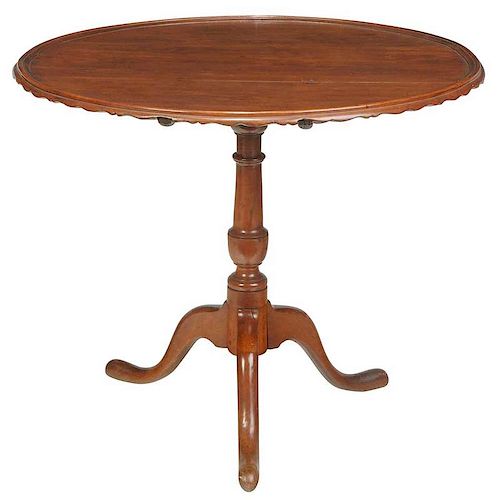 American Chippendale Cherry Tea Table