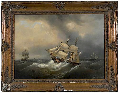 British or American School Maritime Painting