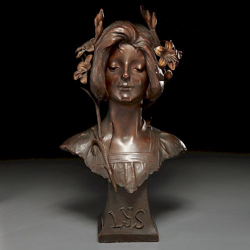 Julien Causse, bronze sculpture, c. 1900