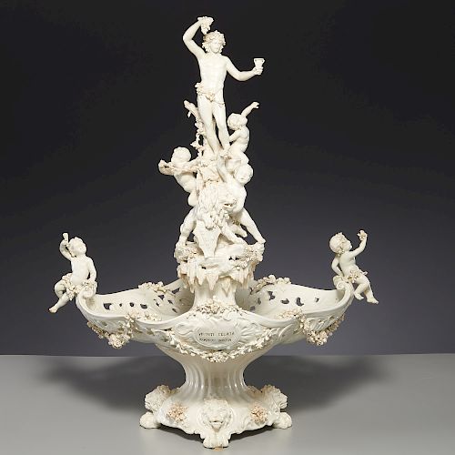 Monumental Vicenza porcelain centerpiece