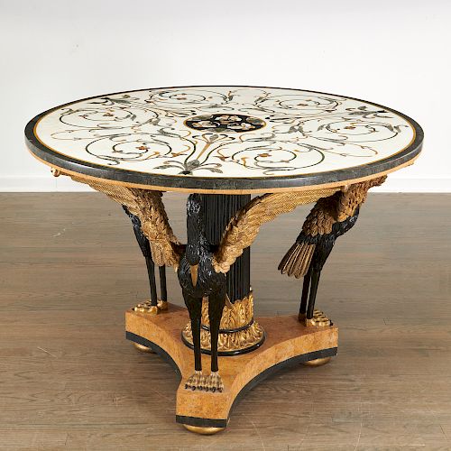 Italian Neoclassic style Pietra Dura center table
