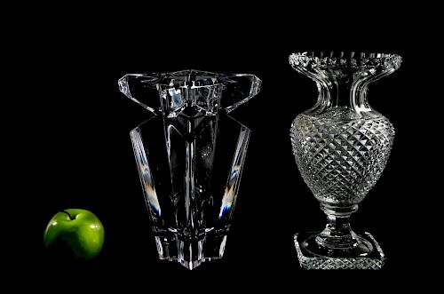 Design Guild and Lenox Crystal Vases, 2 PCs