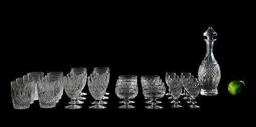 Waterford Crystal "Colleen Short" Stemware 33 PCs