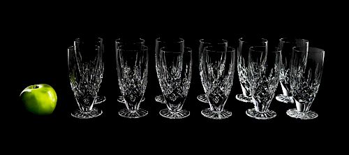 12, Waterford Crystal "Lismore" Iced Tea Glasses