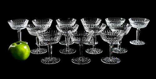 13, Waterford Crystal "Glenmore" Sherbet Glasses