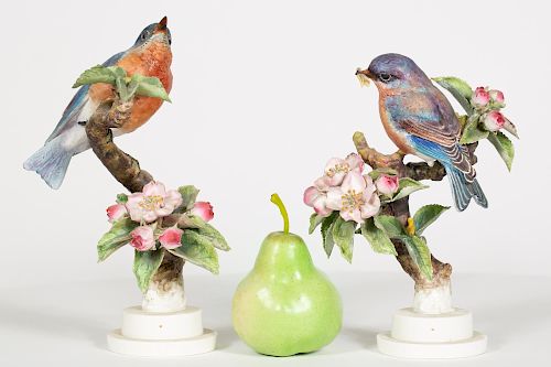 Dorothy Doughty, Pair of Blue Bird Figurines