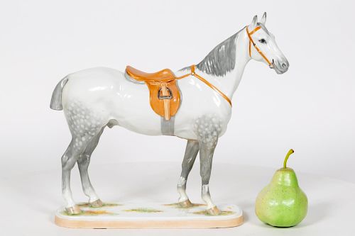 Boehm Porcelain Hunter Horse, Dapple Grey