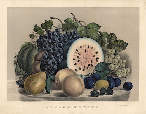 Autumn Fruits - Original Medium Folio Currier & Ives