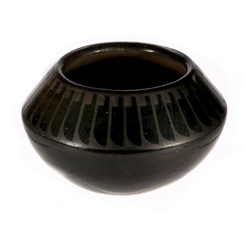 A San Ildefonso Blackware Jar