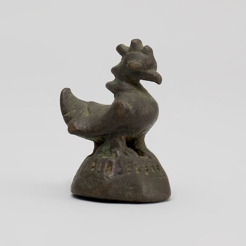 Indian Bronze Figure of a Bird