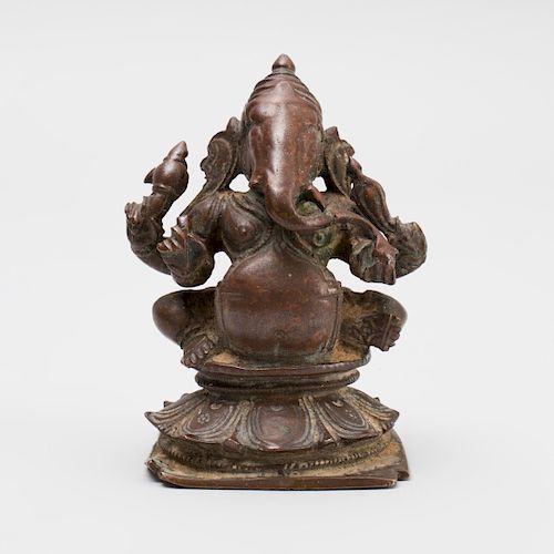 South India Bronze Figure of a Ganesha
