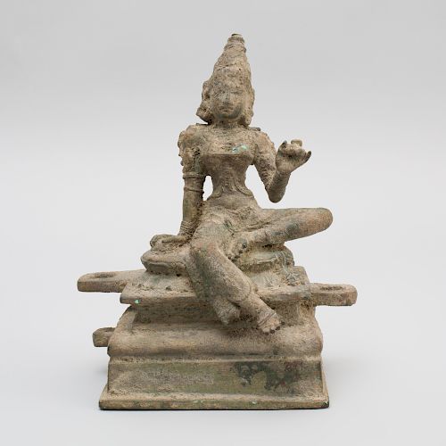 South India Bronze Figure of Bhudevi, Tamil Nadu