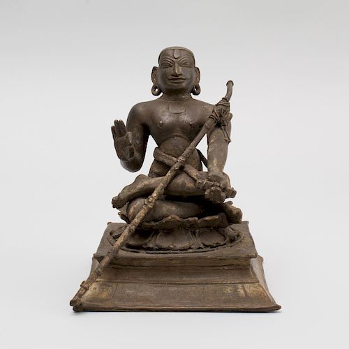 Indian Bronze Figure of Saint Appar