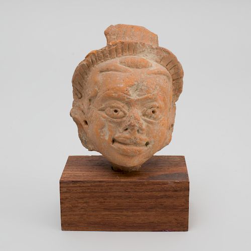 Indian Terracotta Head of a Man