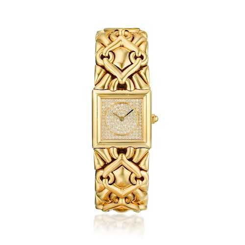 Bulgari Trika Gold and Diamond Watch in 18K Gold