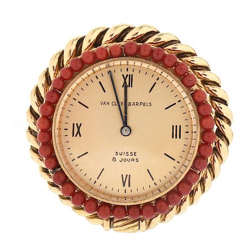 Vintage Van Cleef & Arpels 18K Clock