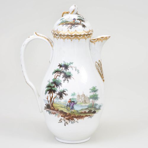 Royal Copenhagen Porcelain Coffee Pot and Cover