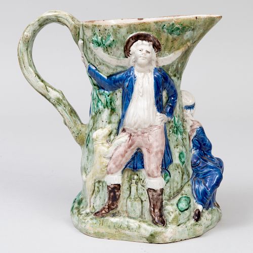 Staffordshire Pottery 'Fair Hebe' Jug, After Model by John Voysez
