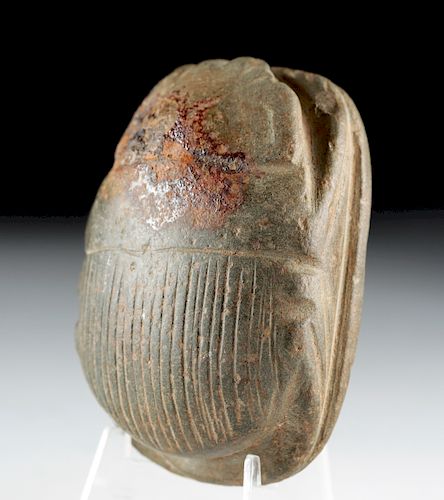 Quite Large Egyptian Stone Heart Scarab