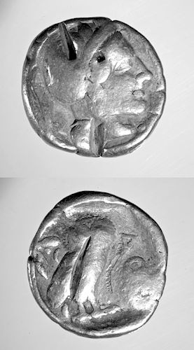 Greek Attic Silver Tetradrachm - Athena & Owl