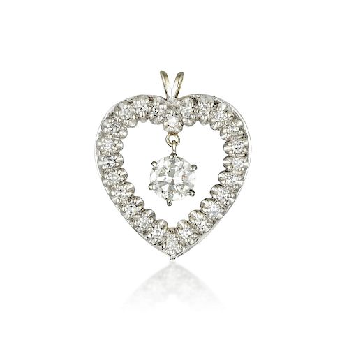 A Diamond Heart Pendant